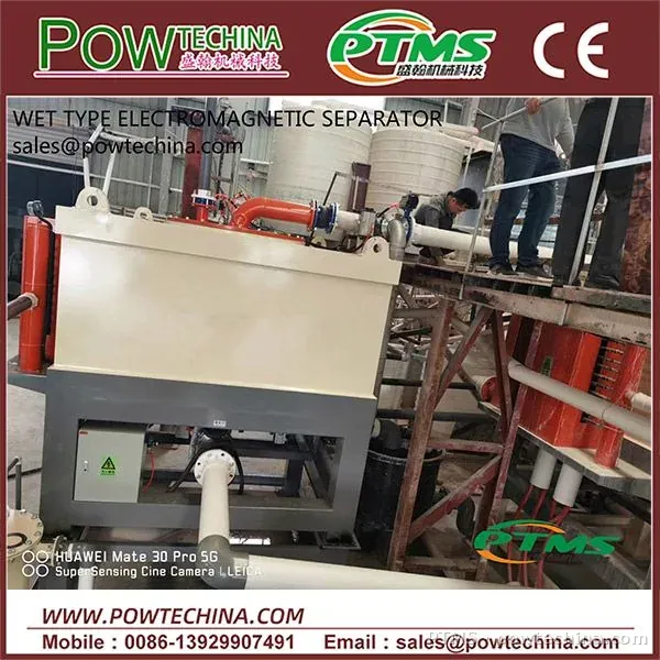 CHINA Slurry Elctromagnetic Separator 1000 model for kaolin feldspar – PTMS project photo